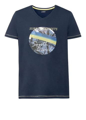 Темно-синя футболка Livergy