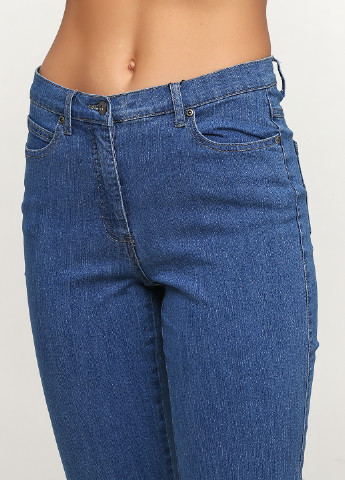 Синие демисезонные прямые джинсы Patrizia Dini