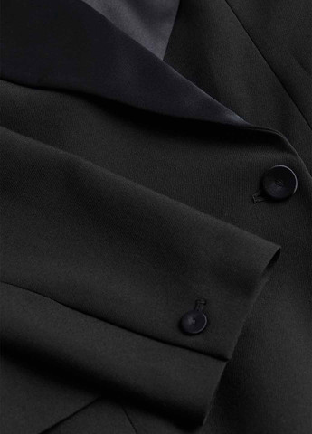 Черное кэжуал платье платье-жакет H&M однотонное