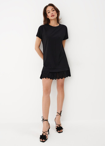 Черное кэжуал платье Mohito однотонное