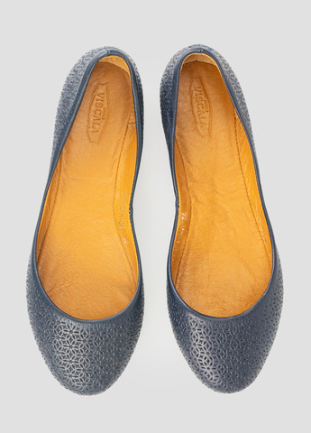 Жіночі балетки Viscala | сині однотонні перфорація натуральна шкіра (303293071)