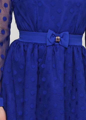 Синее коктейльное платье а-силуэт Arizzo однотонное