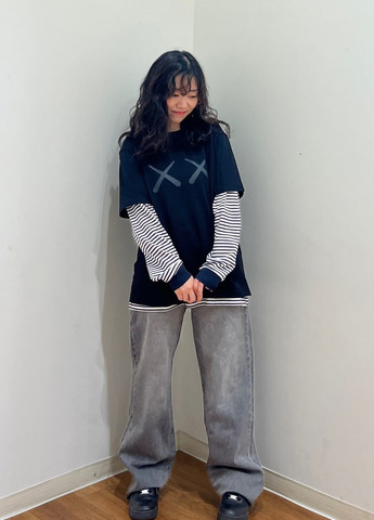 Черная футболка Uniqlo