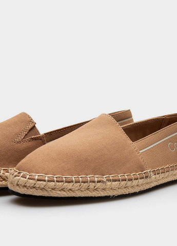 Светло-коричневые эспадрильи Calvin Klein логотип логотип, плетение (328719700)