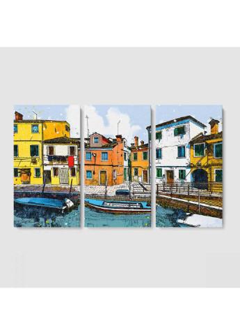 Модульная картина из трех частей Malevich Store венеция 96x60 см (247100295)