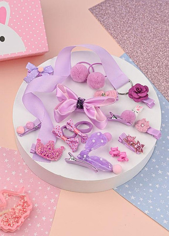 Набір аксесуарів для волосся (гумки, шпильки) No Brand (307610014)