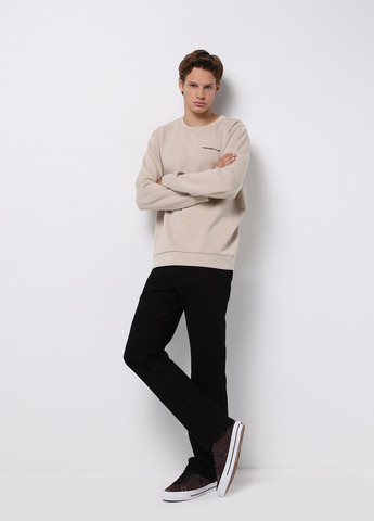 Бежевый свитшот Colin's надпись без декора (368133014)