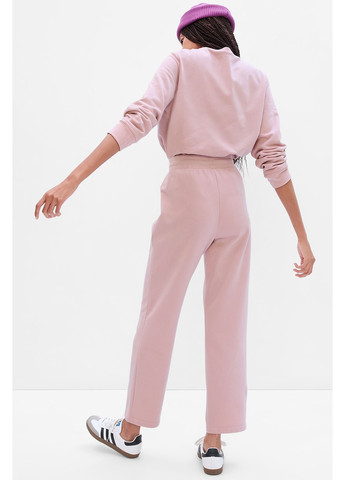 Розовые кэжуал демисезонные прямые брюки Gap