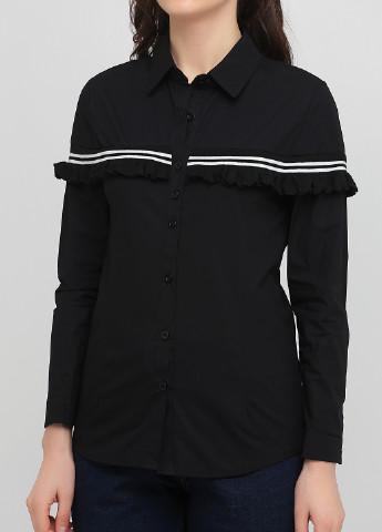 Черная демисезонная блуза No Brand