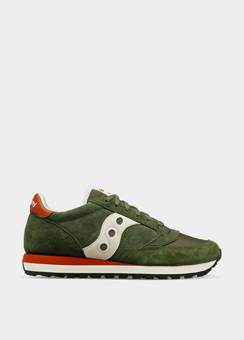 Оливковые (хаки) демисезонные кроссовки Saucony JAZZ ORIGINAL