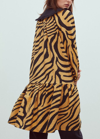 Комбінована кежуал плаття, сукня H&M тигровый