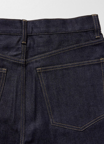 Темно-синие демисезонные прямые джинсы Uniqlo