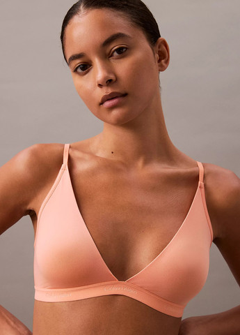 Светло-оранжевый демисезонный комплект (бюстгальтер, трусики) Calvin Klein