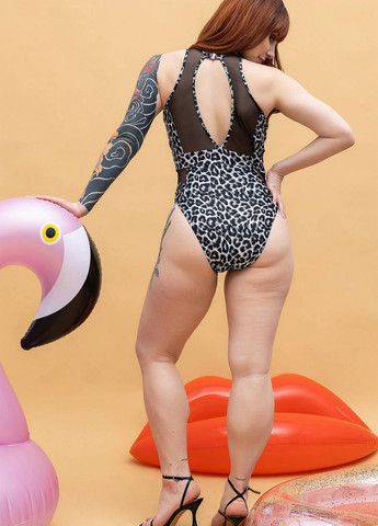 Комбинированный летний купальник слитный, майо TOTALFIT