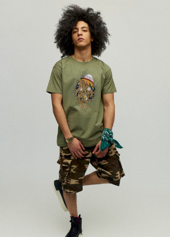 Хакі (оливкова) футболка чоловіча YAPPI