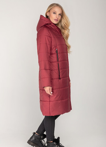 Красная демисезонная куртка-пальто пандора MioRichi