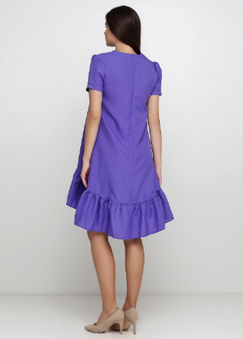 Фиолетовое кэжуал платье ANVI однотонное