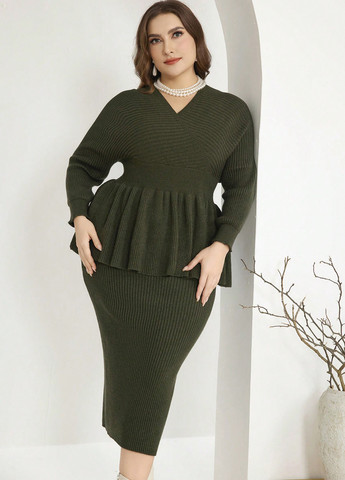 Костюм (пуловер, спідниця) SHEIN (333366031)