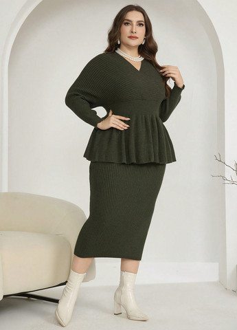 Костюм (пуловер, спідниця) SHEIN (333366031)