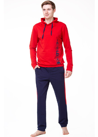 Красный демисезонный спортивный костюм мужской Kosta