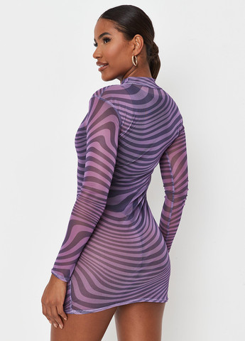 Фиолетовое кэжуал платье Missguided зебра