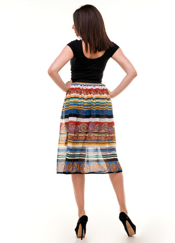 Разноцветная кэжуал с абстрактным узором юбка Olsa миди
