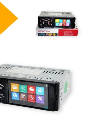 Автомагнітола 1DIN 4011 SD/MMC RM/RMVB/DVD AUX ISO роз'єм чорний (4011_1010) No Brand (253765995)