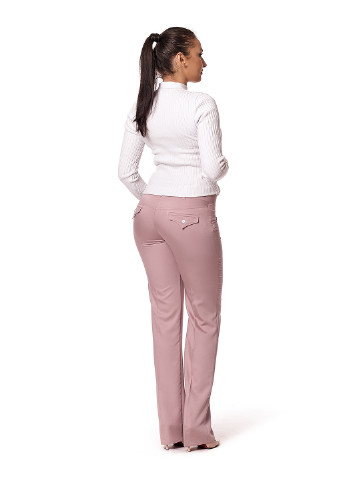 Розовые кэжуал демисезонные брюки Ut