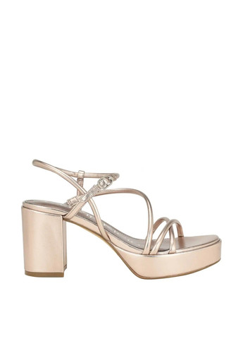 Золотистые босоножки Calvin Klein с ремешком