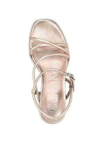 Золотистые босоножки Calvin Klein с ремешком