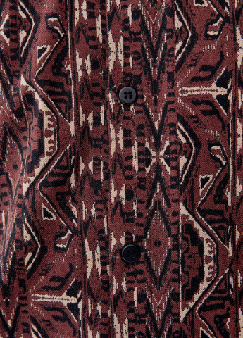 Коричневая рубашка Pull & Bear