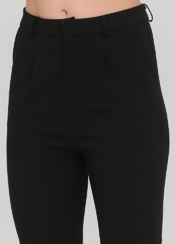 Черные кэжуал демисезонные укороченные, зауженные брюки Wei Wei