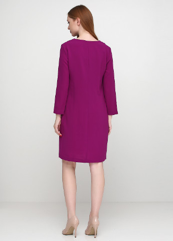 Фиолетовое кэжуал платье Sassofono однотонное