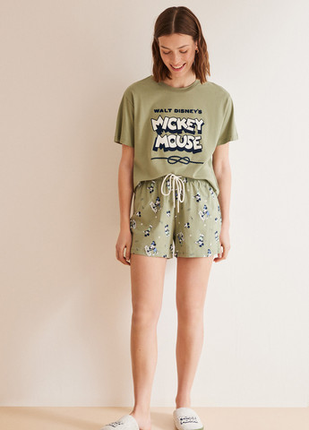 Оливковая всесезон пижама (футболка, шорты) футболка + шорты Women'secret