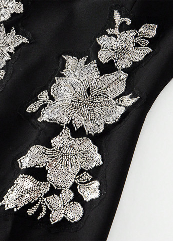 Черное вечернее платье SHEIN однотонное