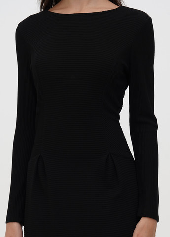 Чорна кежуал сукня Sassofono однотонна