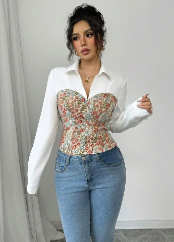 Белая блуза SHEIN