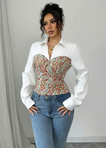 Белая блуза SHEIN