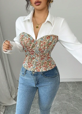 Белая блуза SHEIN
