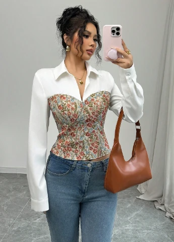 Белая блуза SHEIN