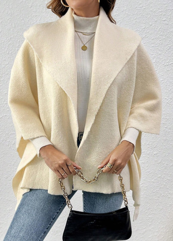 Кремовый зимний кардиган SHEIN