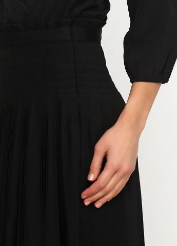 Черное кэжуал платье плиссированное Vanessa Bruno однотонное