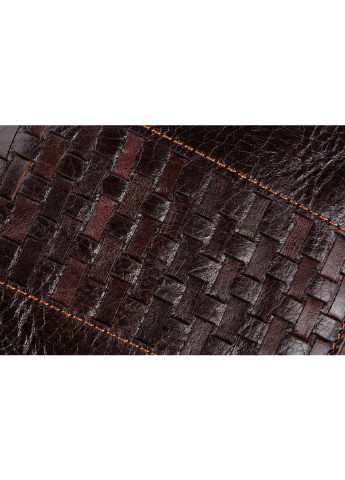 Чоловіча шкіряна барсетка 21,5х12х2,5 см Vintage однотонний коричневий кежуал