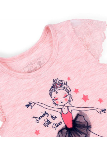 Коралловое платье с балеринкой (10735-86g-peach) Breeze (205765668)