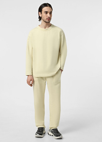 Желтые кэжуал, спортивные демисезонные прямые брюки Promin