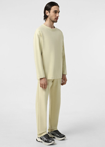 Желтые кэжуал, спортивные демисезонные прямые брюки Promin