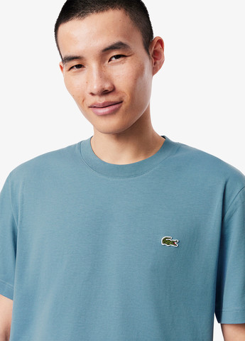 Темно-блакитна футболка Lacoste