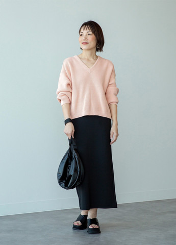 Черная кэжуал, офисная однотонная юбка Uniqlo карандаш