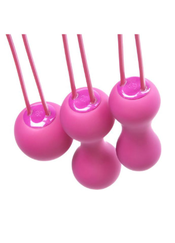 Набор вагинальных шариков - Ami Fuchsia, диаметр 3,8-3,3-2,7см, вес 54-71-100гр Je Joue (254152125)