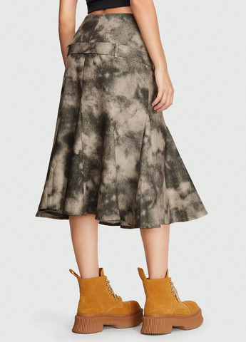 Разноцветная кэжуал тай-дай юбка SHEIN годе